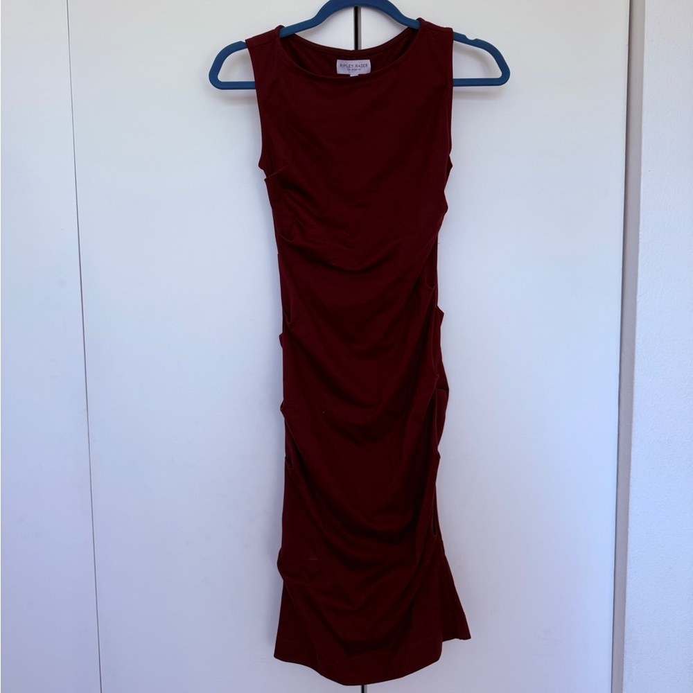Ripley Rader Ponte Knit Ruched Dress - Picture 3 of 5